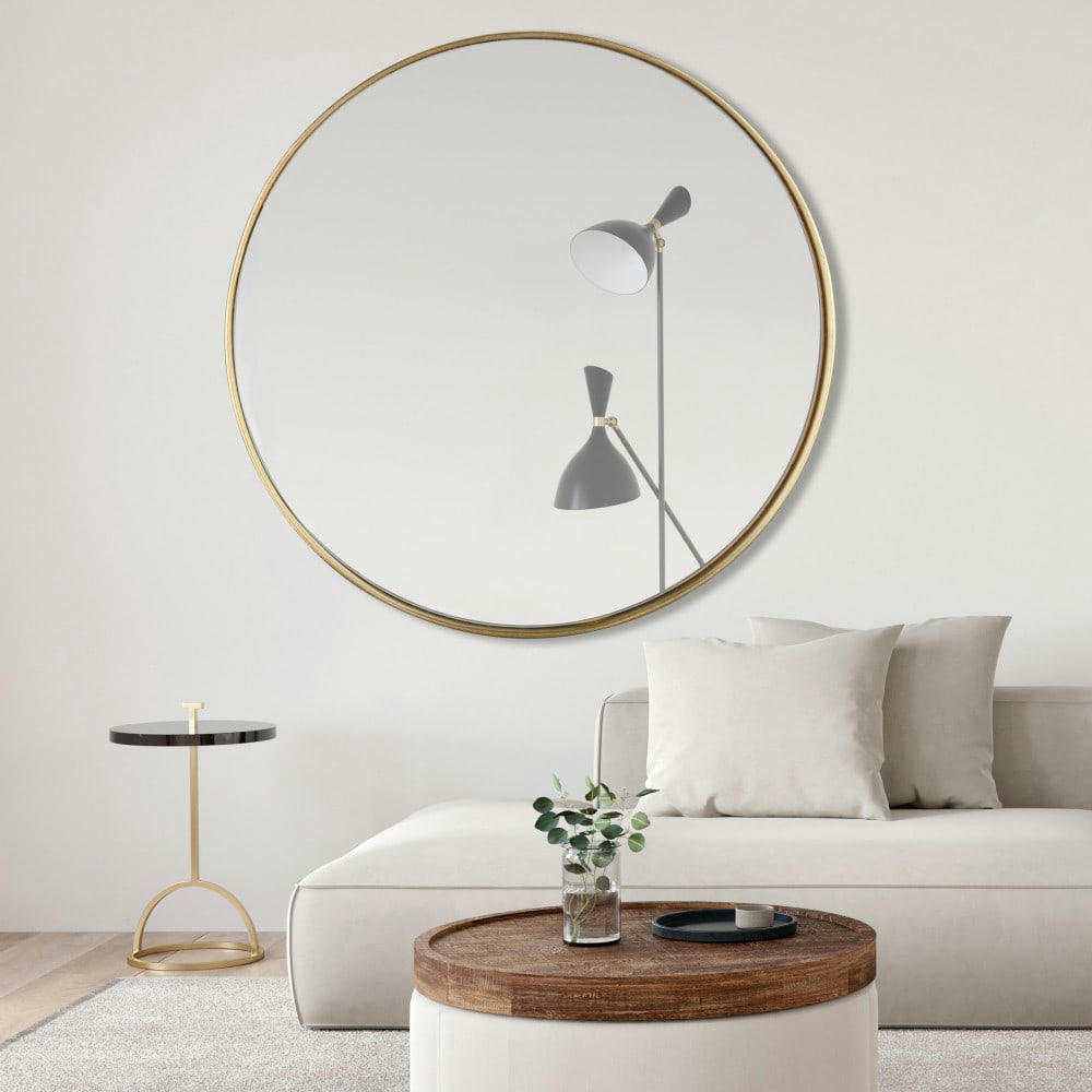 SIA - Miroir rond D100cm or