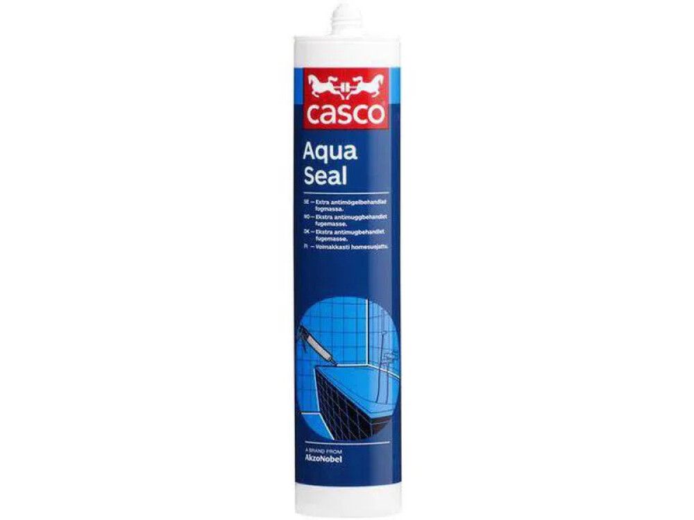 VÅTROMSFUG CASCO AQUASEAL SMP-BASERT 300ML LYS GRÅ