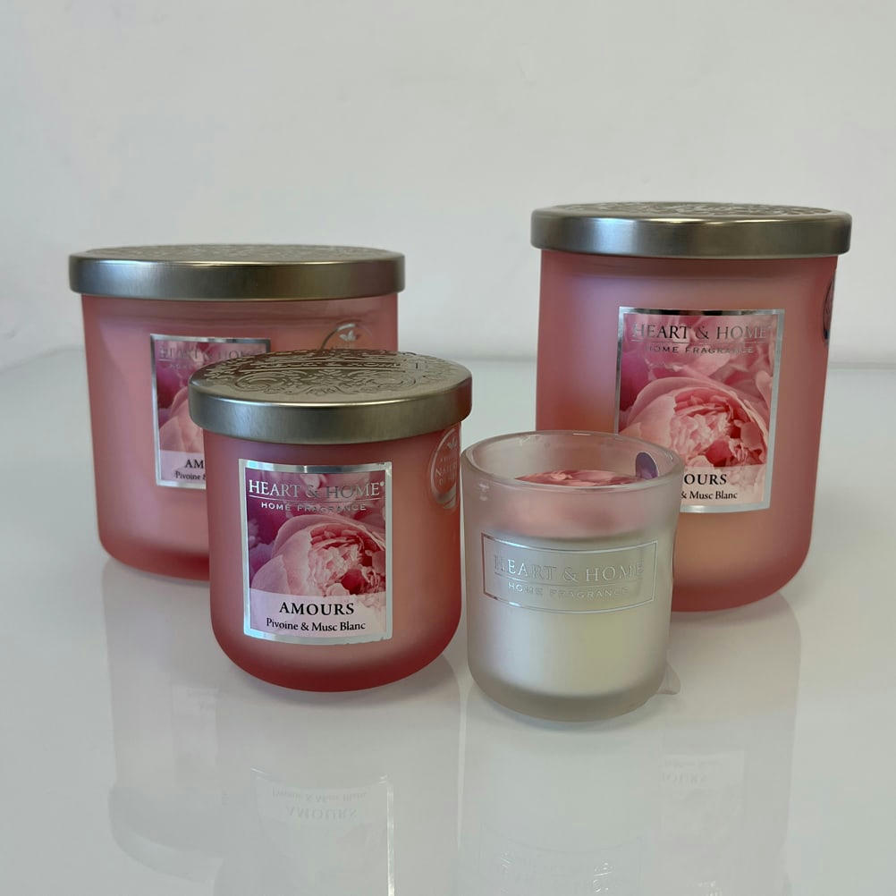 - Petite bougie heart and home amour