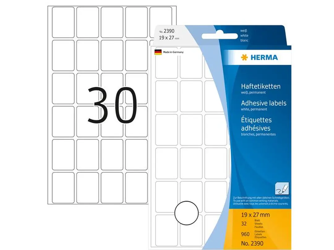Etiketten Herma