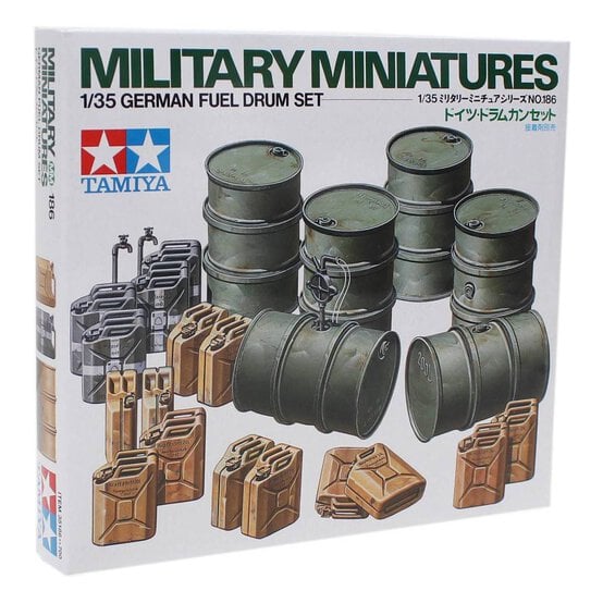 Tamiya German Fuel Drum Set Model Kit 1:35