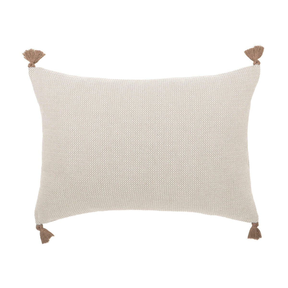 STOCKHOLM - Housse de coussin rectangle coton  60x40 taupe clair