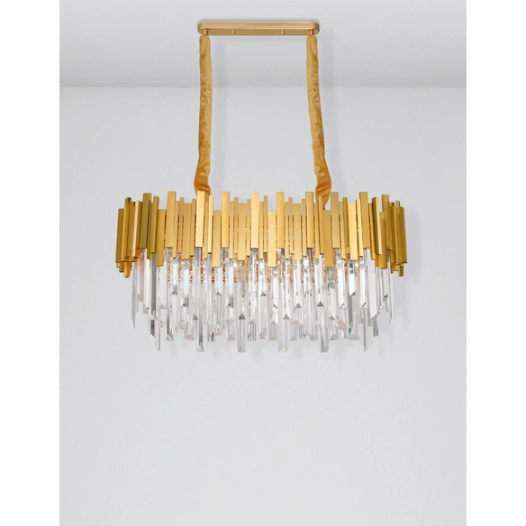 Pendelleuchte »Grane «, LED, 8 W, Höhe: 120 cm, goldfarben