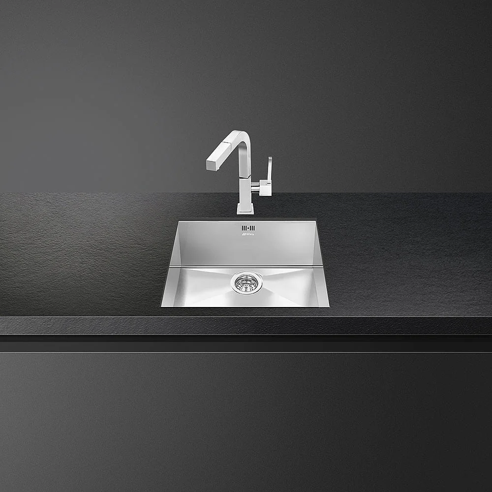 50cm Quadra Single Bowl Undermounted Sink Stainless Steel
