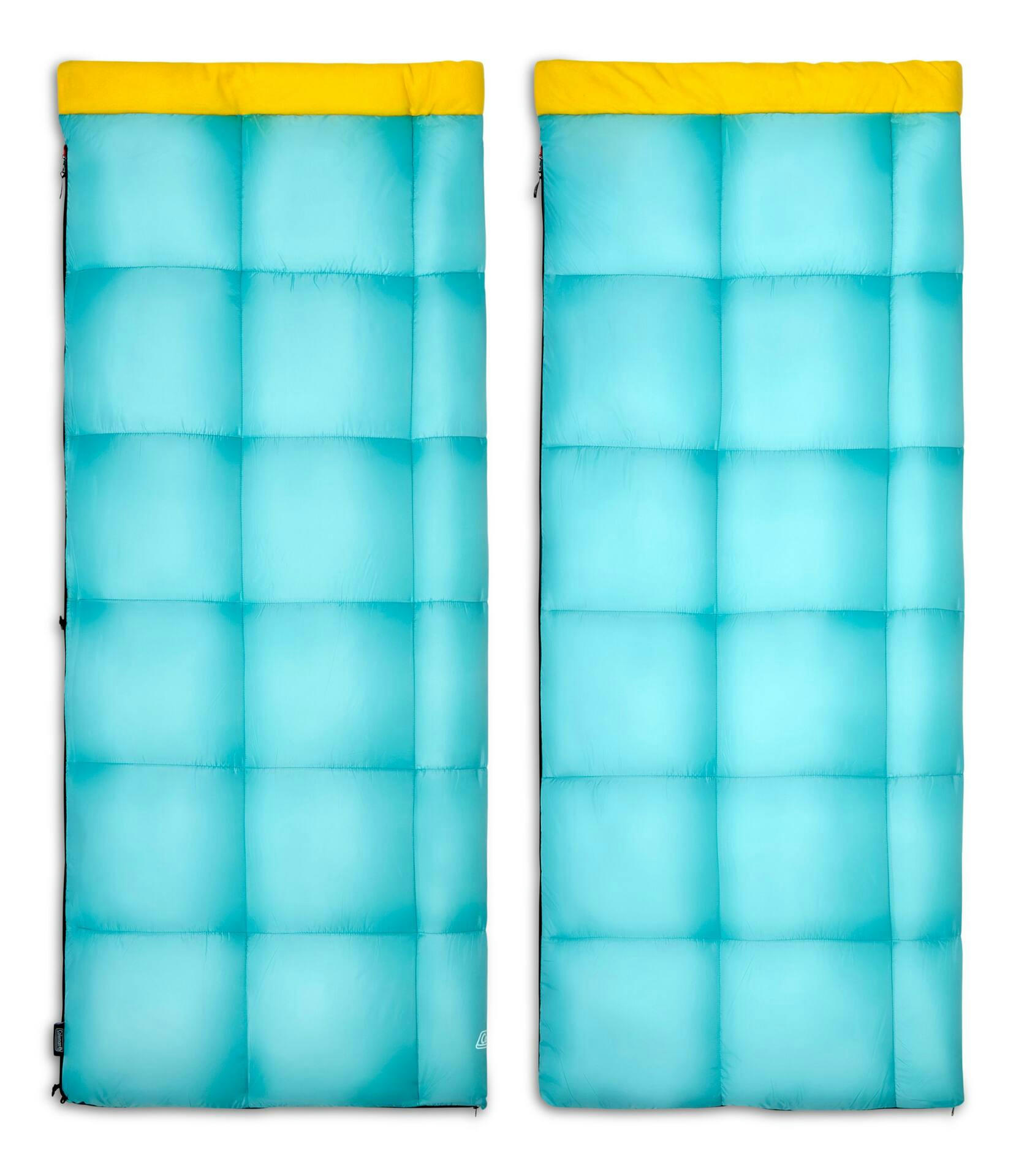 Coleman Flatlands Cold-Weather Double Sleeping Bag, -1°C, Blue