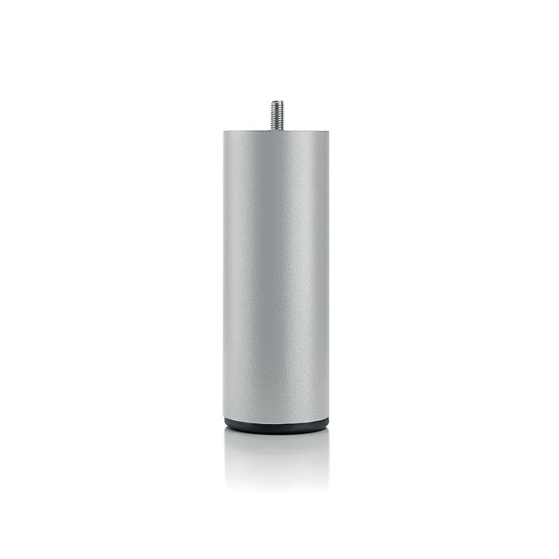 ACCESSOIRES - Pied de lit cylindrique en métal Gris Hauteur 16 (vendu à l'unité)