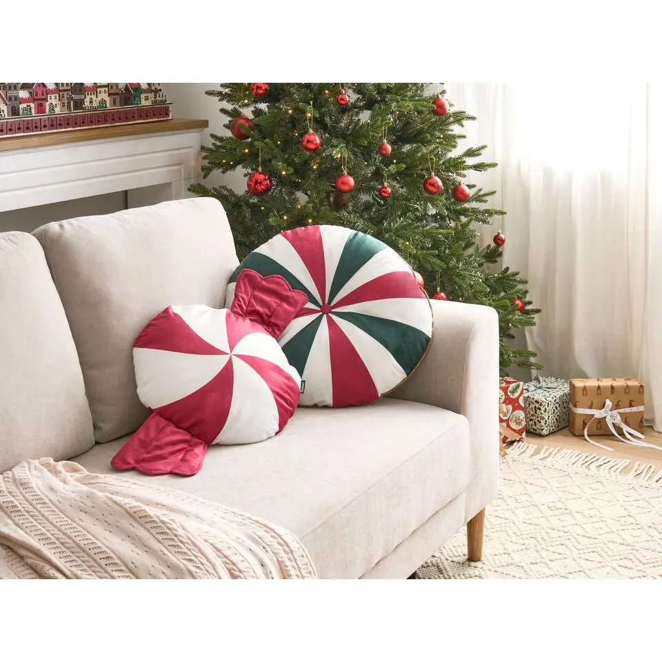 TWIRL TREATS - Sierkussen set van 2 - Meerkleurig - Fluweel
