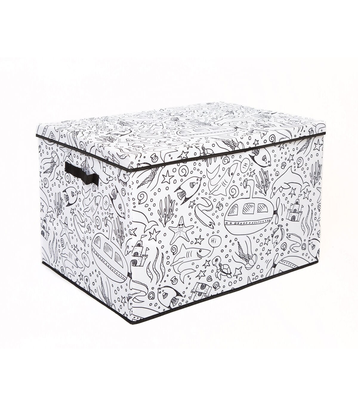 24 x 18 Under the Sea Children’s Color In Storage Cube With Lid