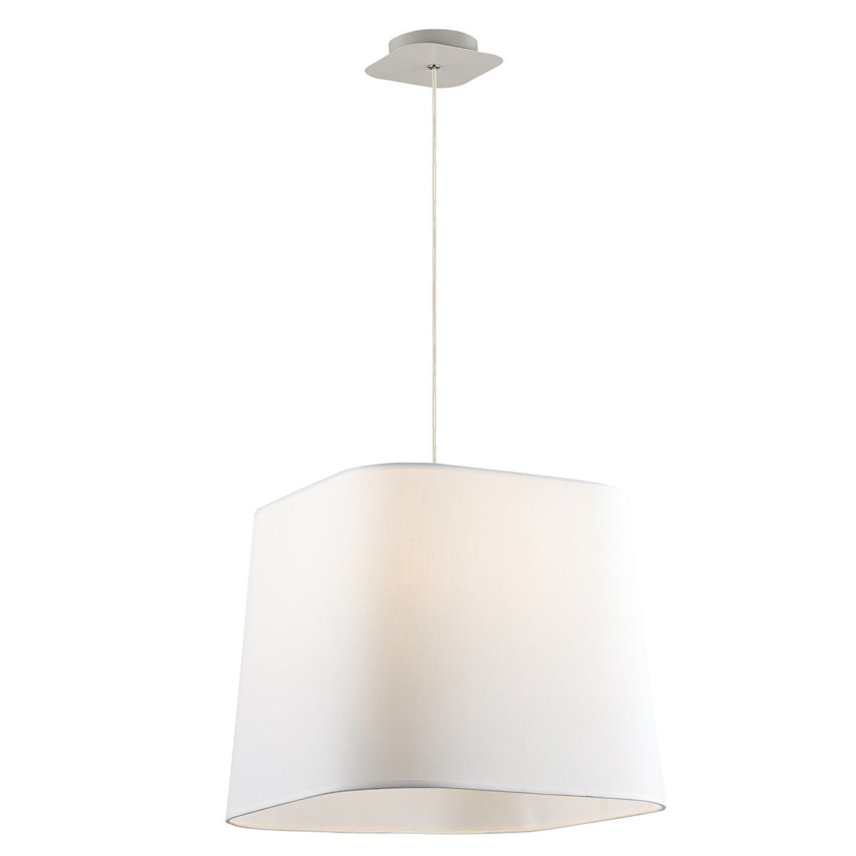 Lampa wisząca biała ROMEO 1xE27x60W wym: 135x40x40 cm Italux