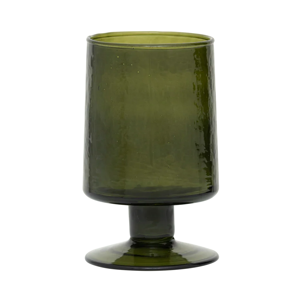 Urban Nature Culture wijnglas hammered banana palm - Ø 7 * 12 cm
