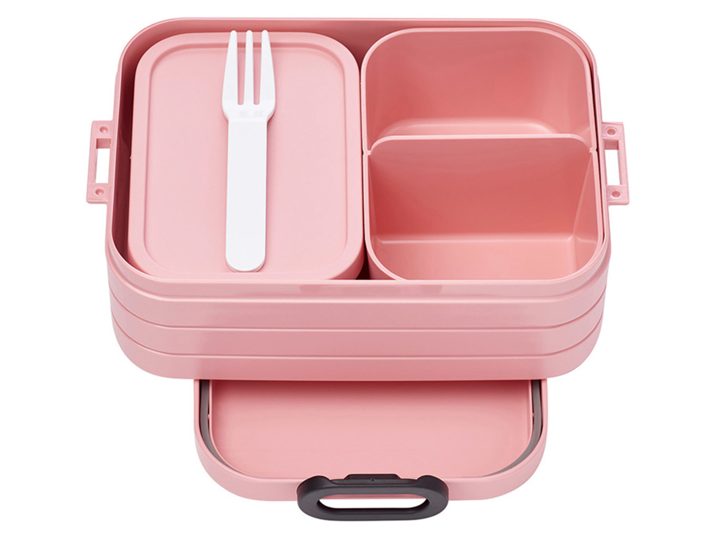 Pojemnik na żywność lunch box Bento Nordic 0,9 l różowy