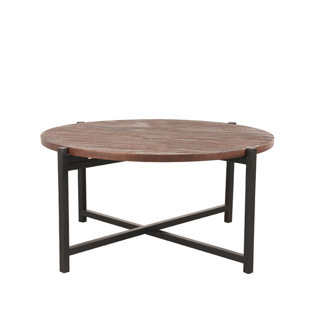 LABEL51 Salontafel Dox - Bruin/Zwart - 70x70x35cm