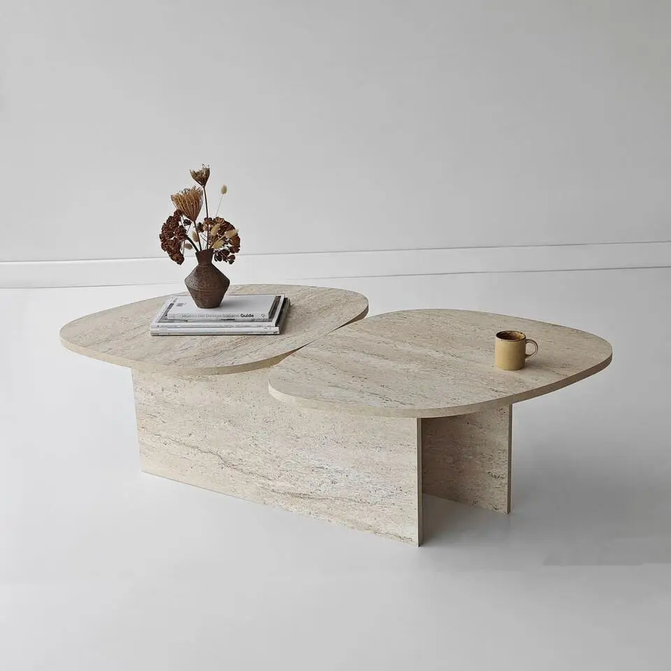 Calicosy - CELESTE Salontafel - Naturel - 125x60x38 cm