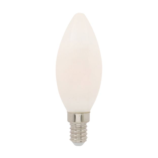 LÂMPADA DE FILAMENTO MILKY 4W VELA E14 127/220V LUZ AMARELA SAVE ENERGY