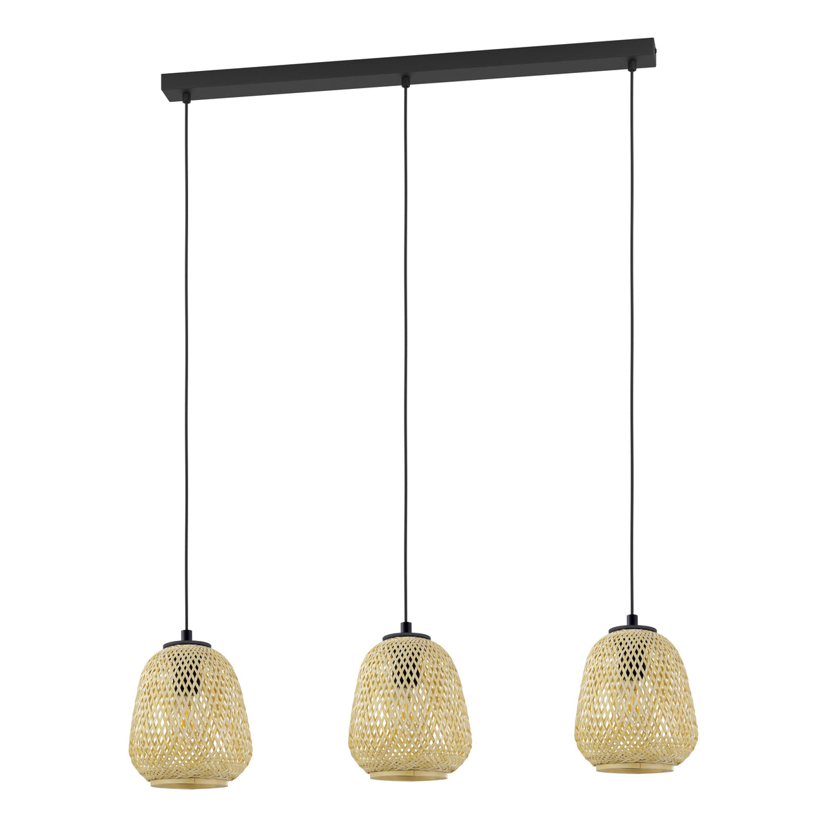 EGLO hanglamp Dembleby - e27 - 90 cm - zwart