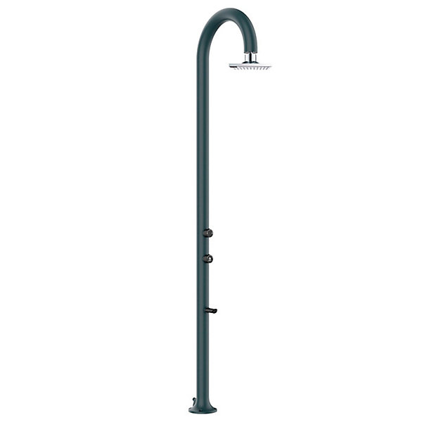 Douche alu grise avec LED capteur et ecran LCD eau chaudefroide