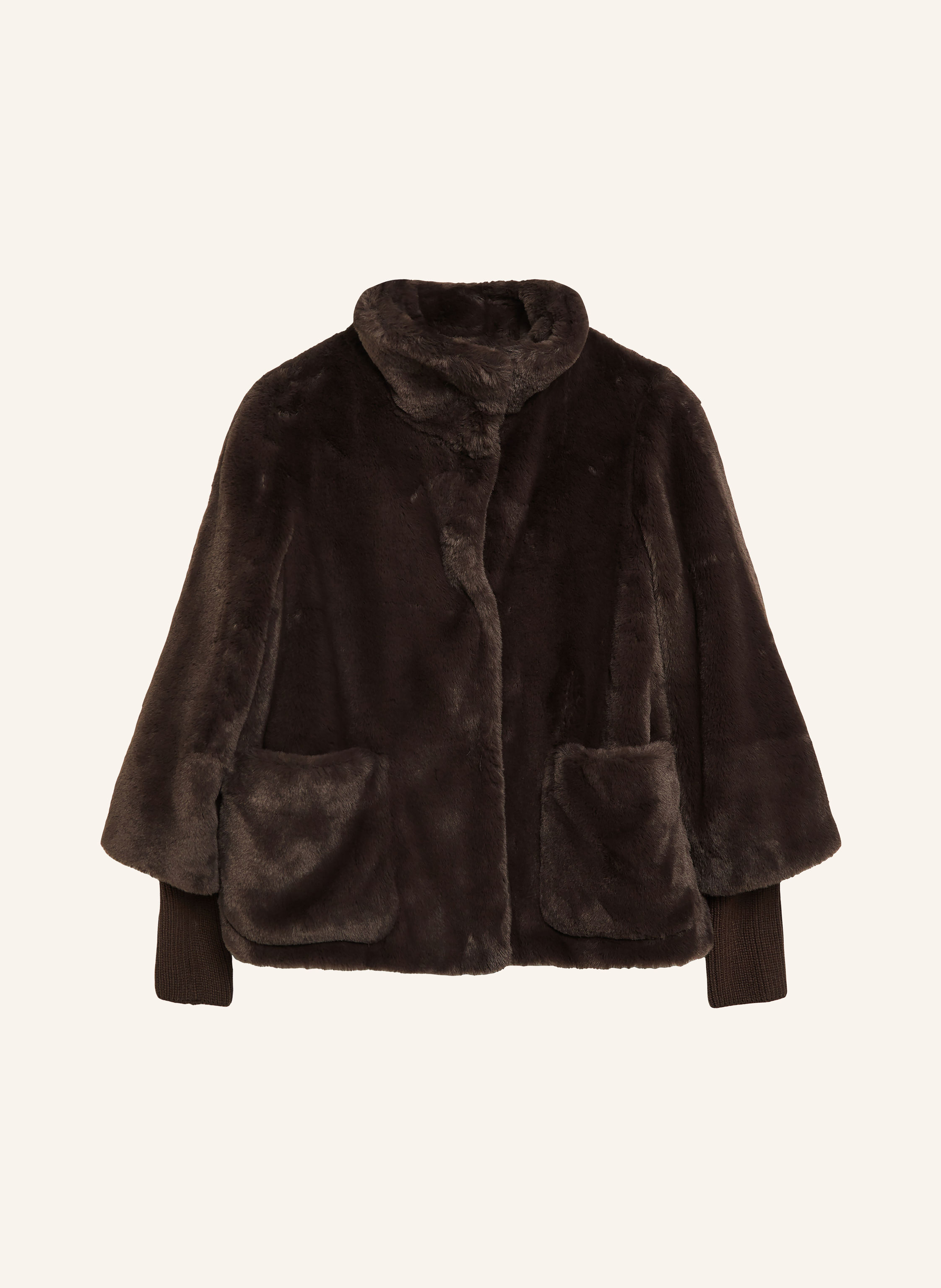 s.Oliver BLACK LABEL Kunstfell-Jacke