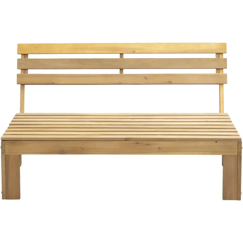 Palletbank Perugia - naturel - 70x120x86 cm