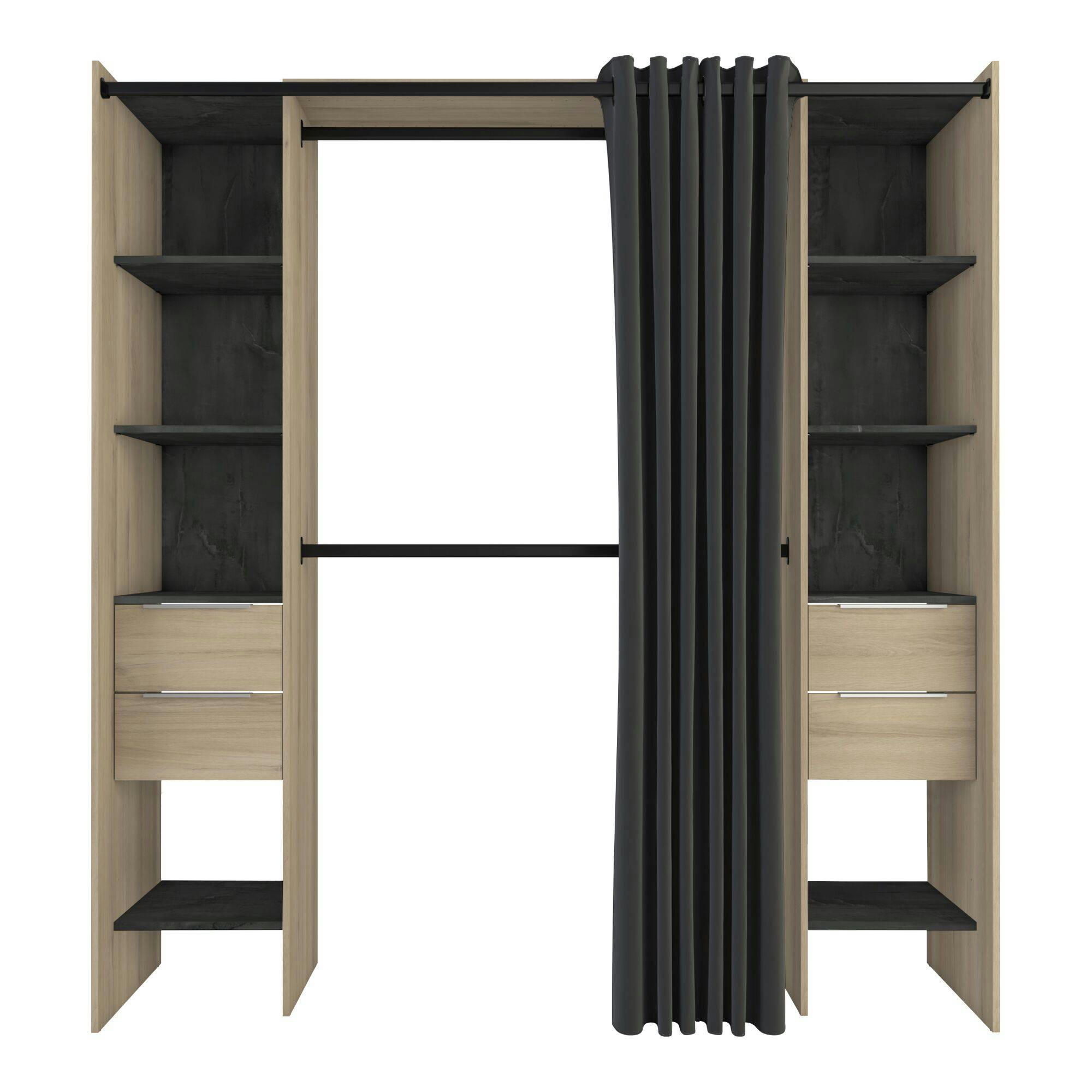 DIEGO - Dressing effet bois clair