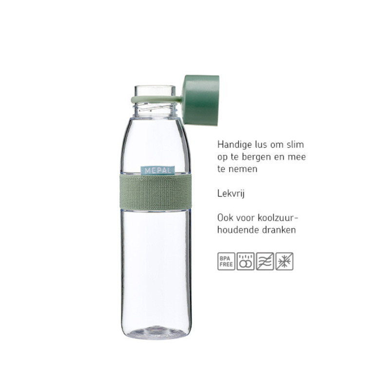 Mepal waterfles klein - lichtgroen - 500 ml