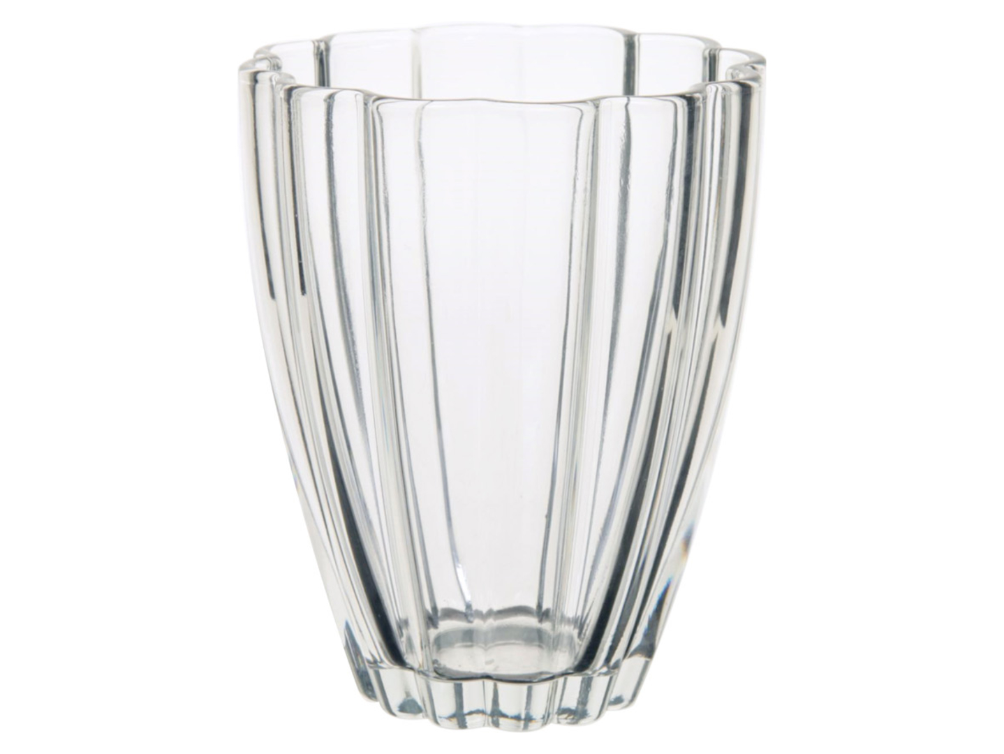 Wazon szklany Dalia 17 cm transparentny
