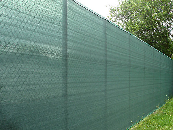Brise-vue 90% - Vert/noir - 185gr/m² - Sans boutonnières Vert/Noir 1.5m x 10m