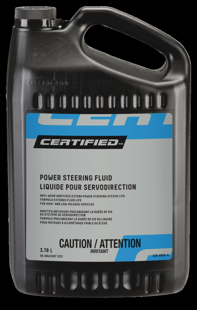 Certified Synthetic Power Steering Fluid, 3.78-L
