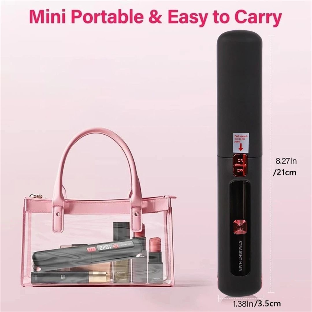 Nordara 2in1 Cordless Hair Straightener Curler Rechargeable Flat
