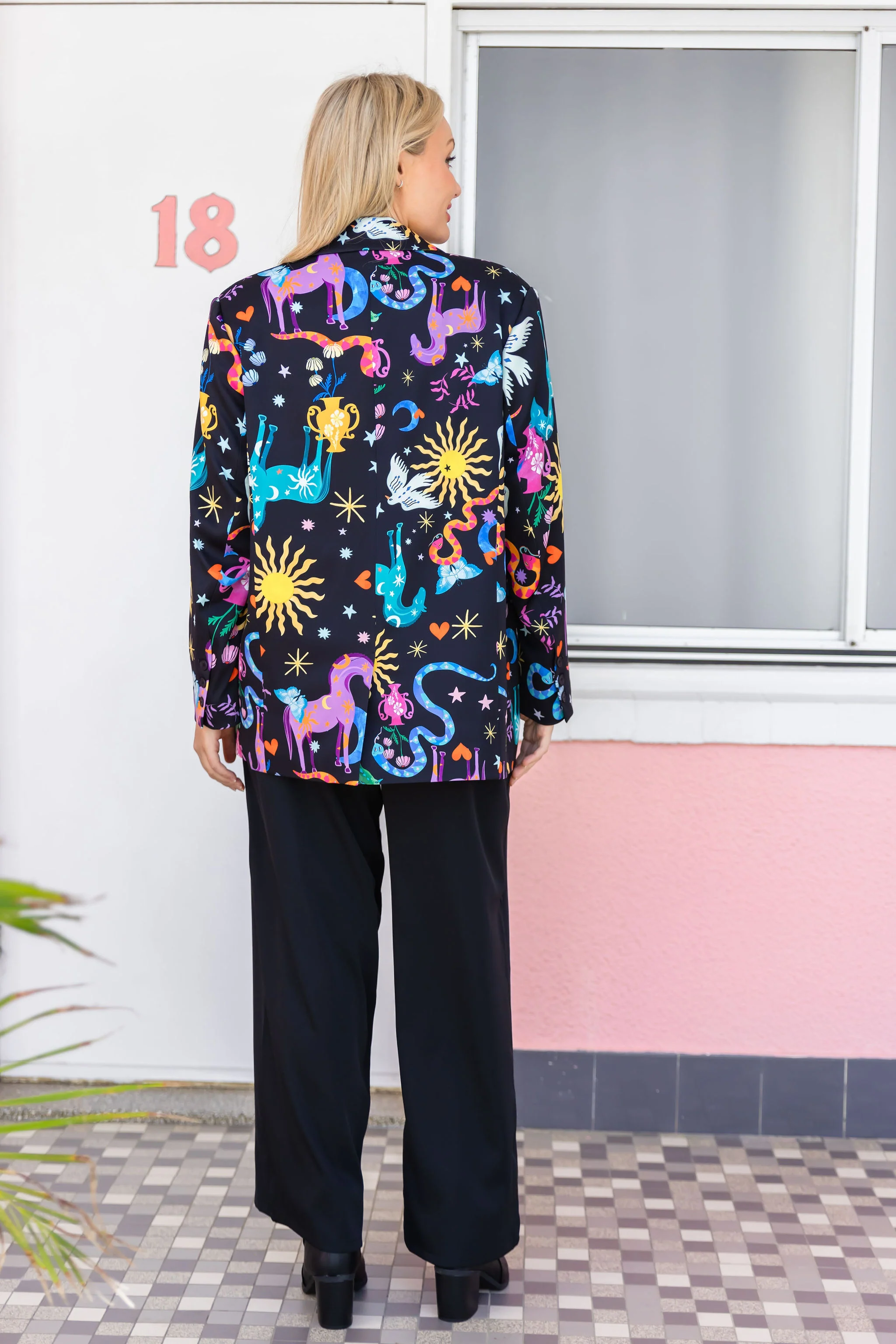 Mika Suiting Pant in Black