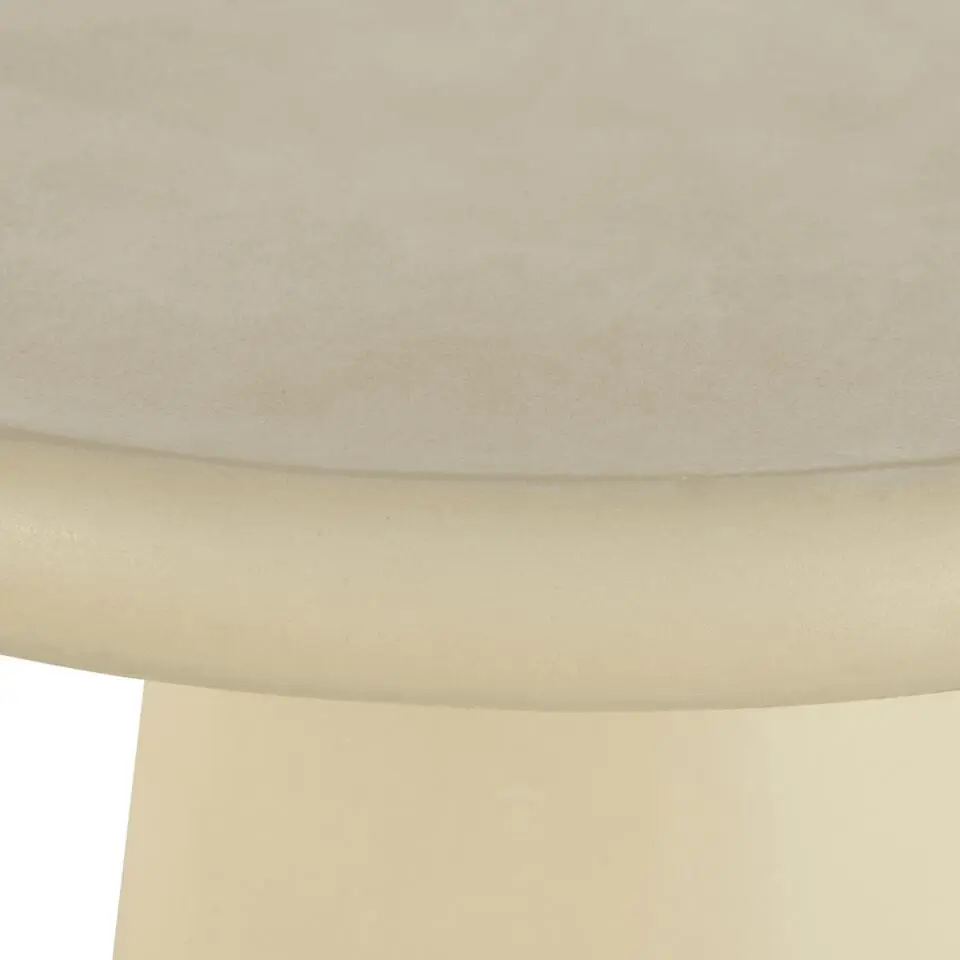 Mangohoutonline - Salontafel Savannah Microcement 45cm Beige Rond Beige