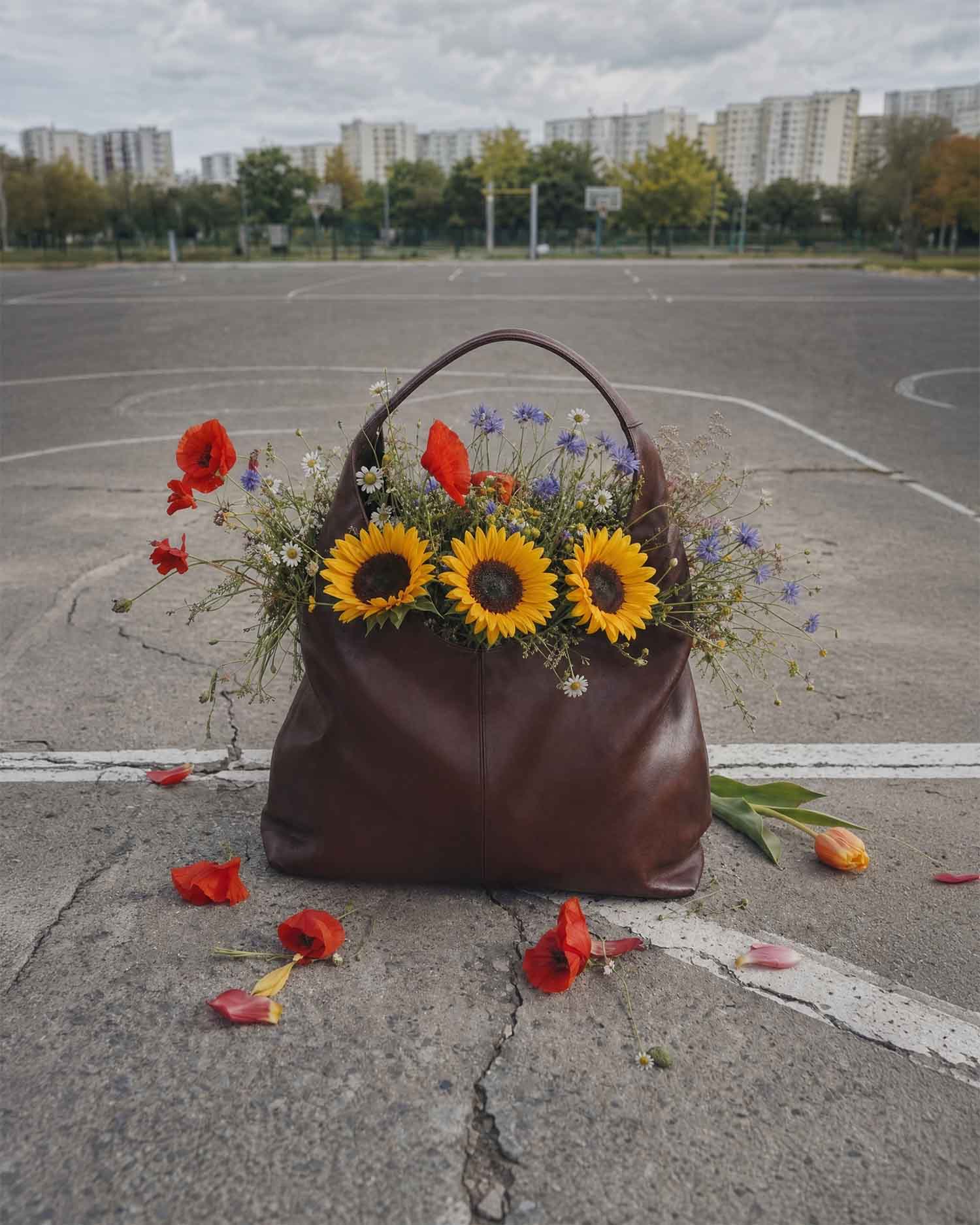 BOHEMA - Slouchy Shopper Czekoladowe, ze skóry roślinnej, polska rodzinna marka