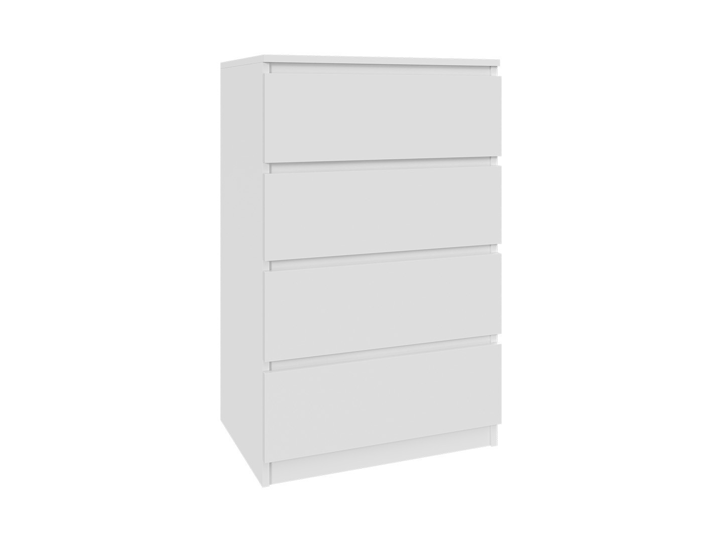 Komoda biała 60cm - 4 szuflady, nowoczesny design PL