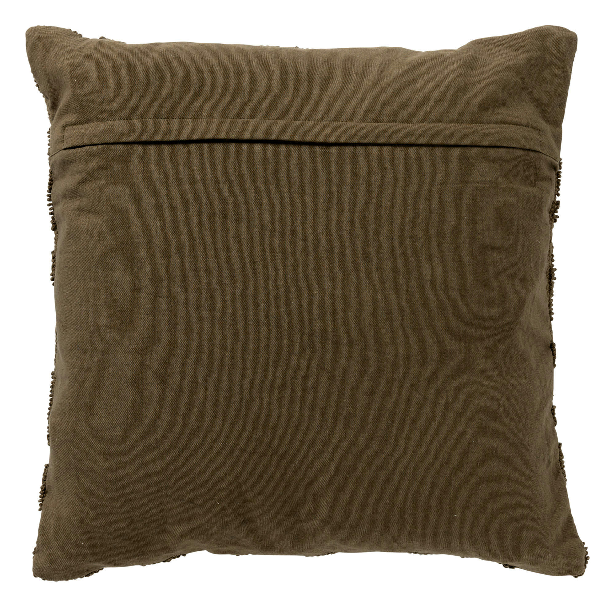- Housse de coussin vert en coton-45x45 cm avec motif fleuri