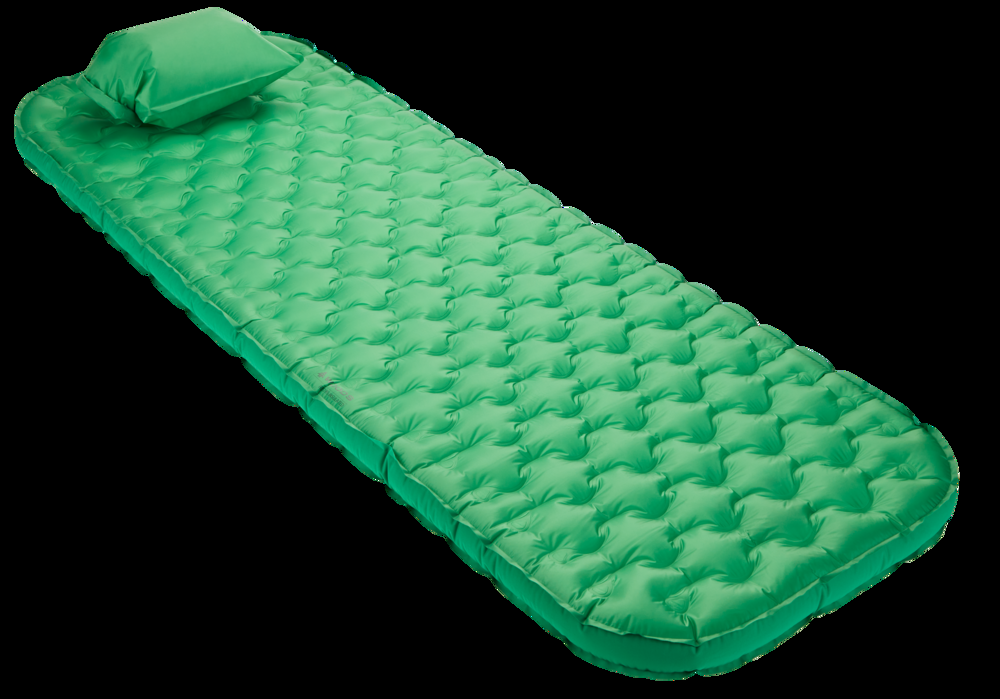 Woods REVO RS Insulated 3-Season Single Camping Sleeping Pad/Air Mat w/ Bellows Nylon Pump, 3.5-in
