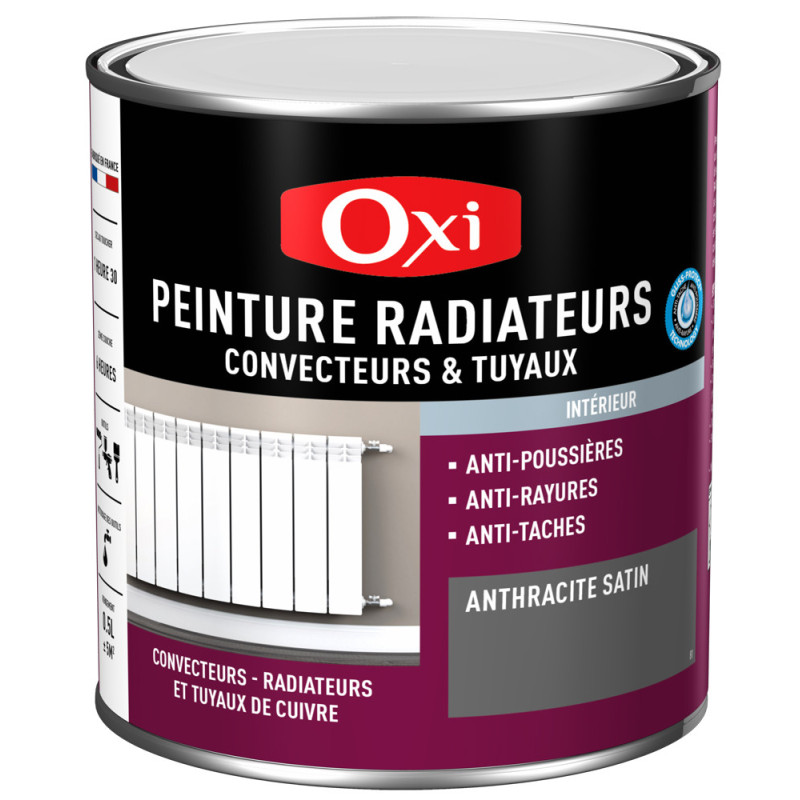 Peinture pour radiateur anthracite 0,5 L OXI
