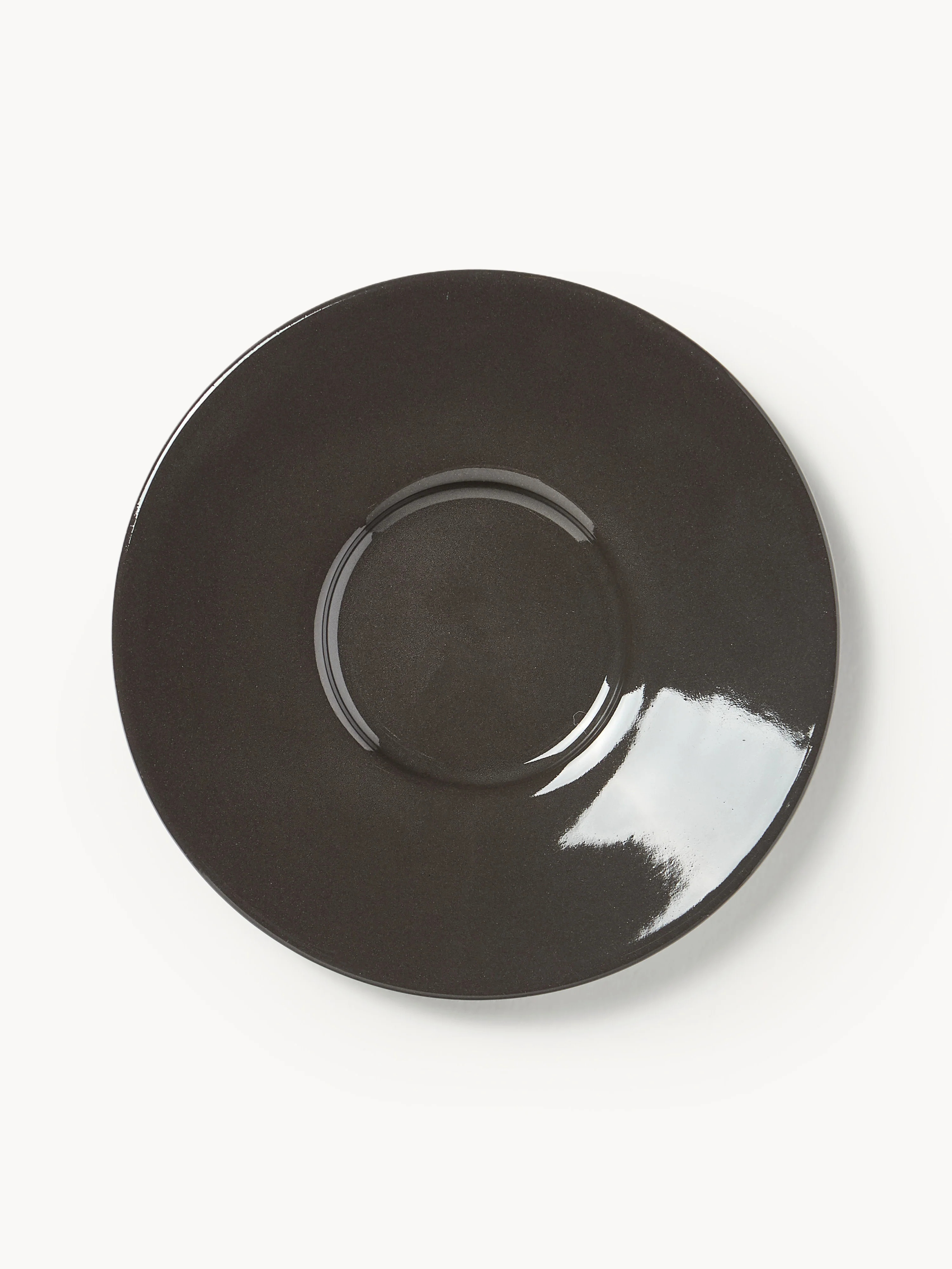 Serax x Kelly Wearstler, Porzellan-Espresso-Untertassen Dune, 2er-Set