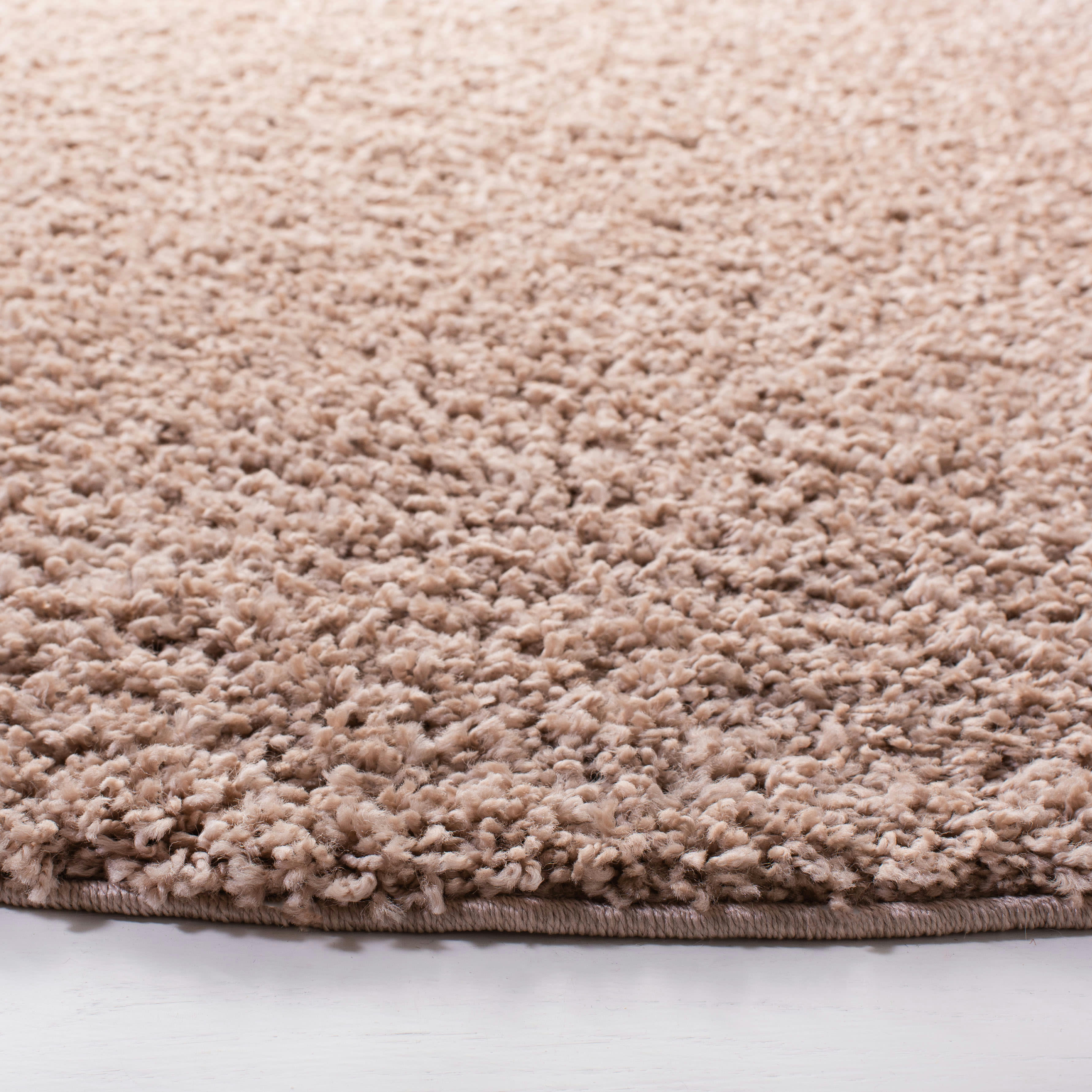 PRIMO SHAG - Tapis de salon interieur hirsute en beige, 201 x 201 cm
