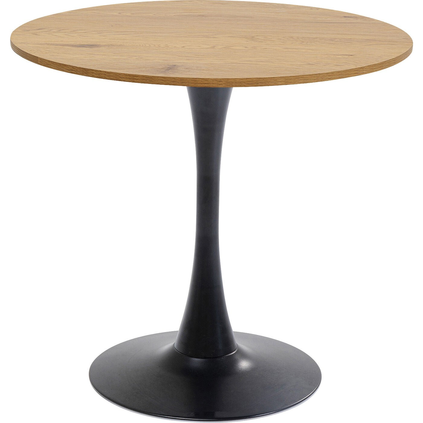 Kare Design Eettafel Schickeria Ø80cm eik en zwart