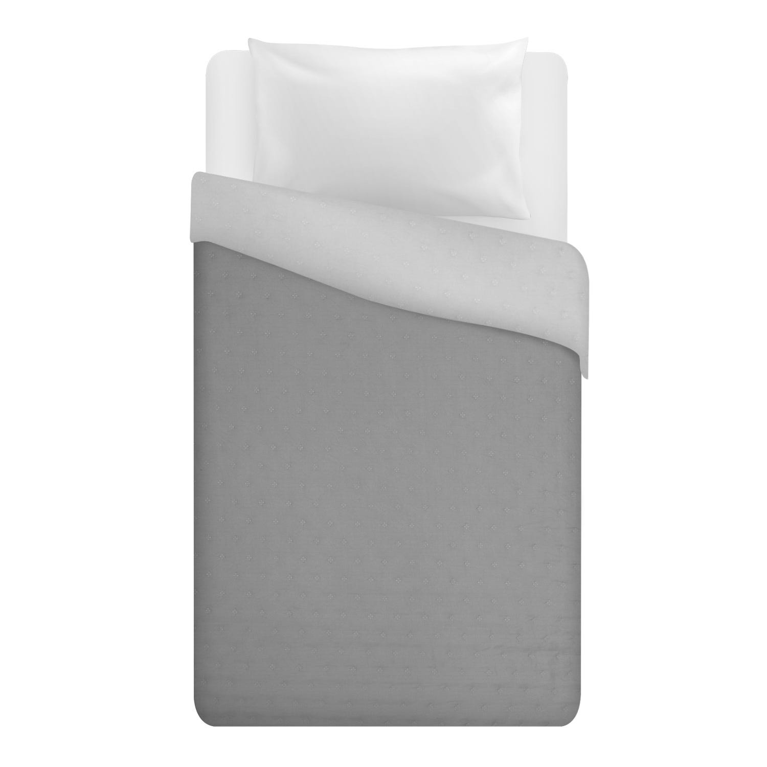 Trapuntino singolo microfibra Water washed grigio