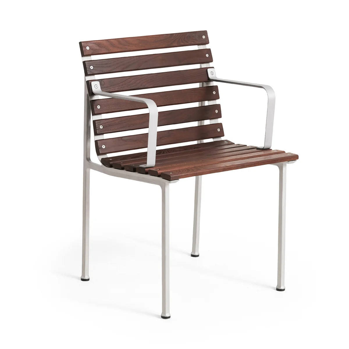 HAY - Traverse Outdoor Armlehnstuhl, Aluminium / Esche geölt
