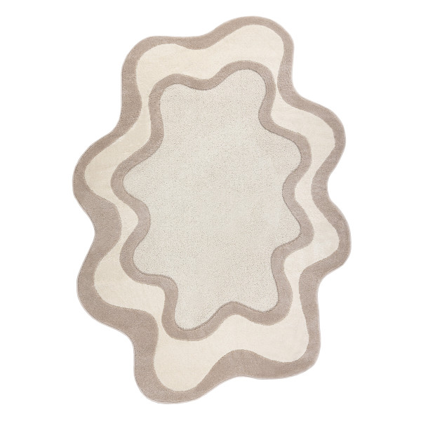 Dywan DUNE 8086 SHAPE krem / beż - Abstrakcja, strukturalny, 133x190 cm