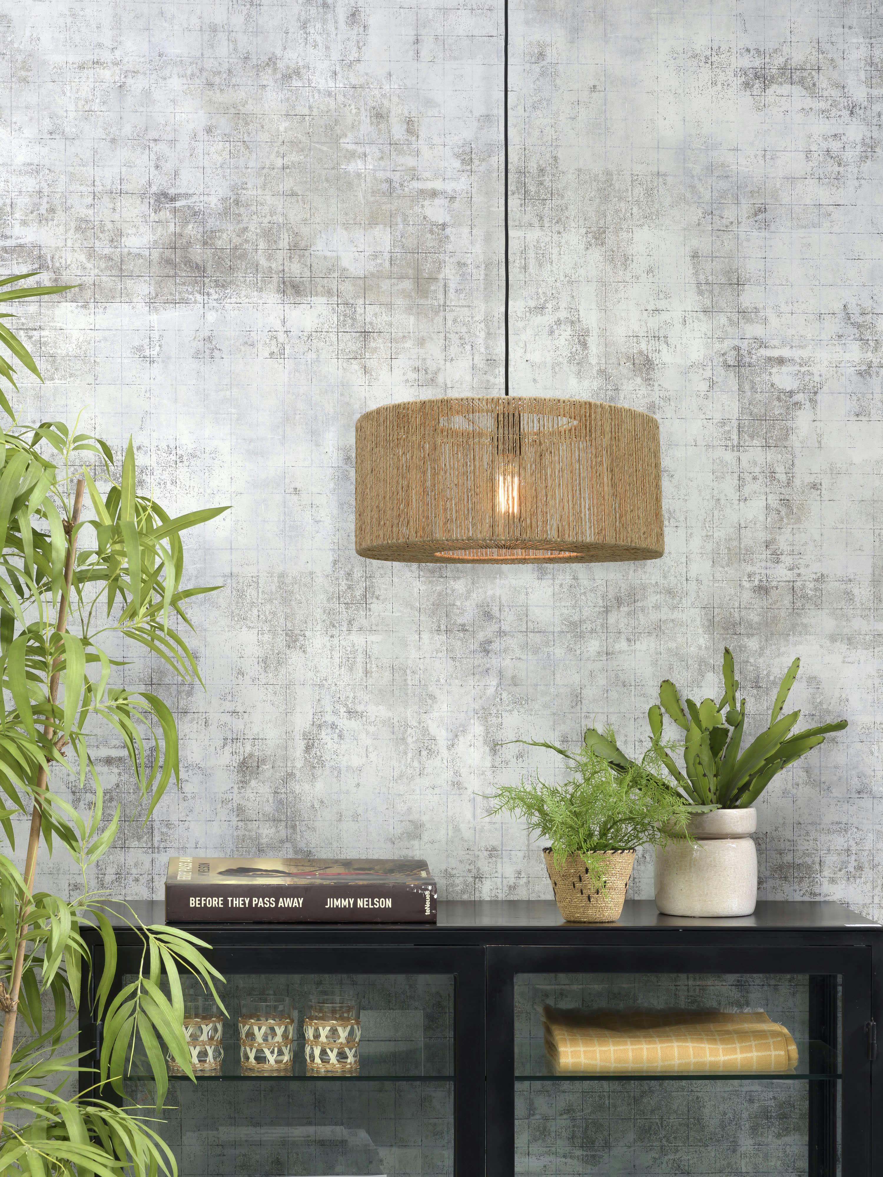 IGUAZU - Suspension bambou jute D50cm