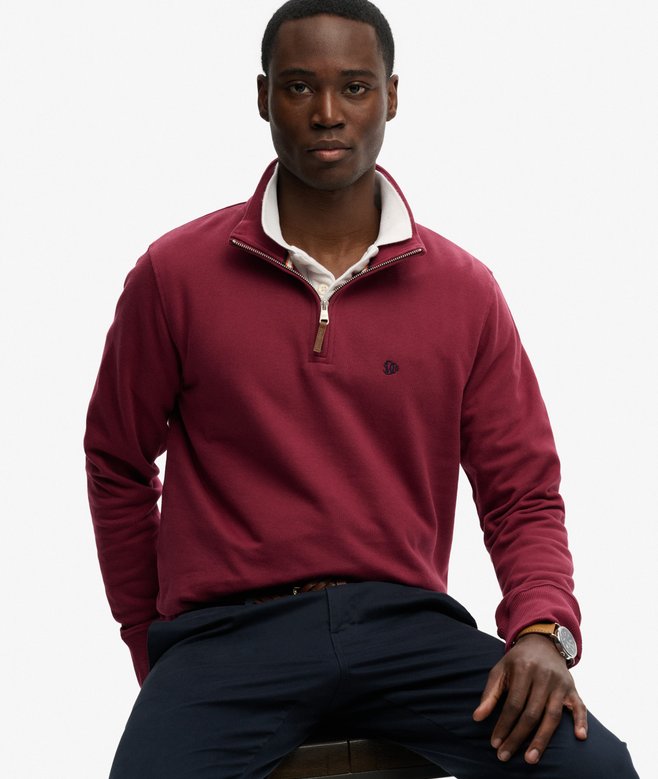Preppy Half Zip Jumper