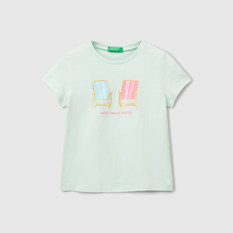 Regular fit t-shirt with glitter