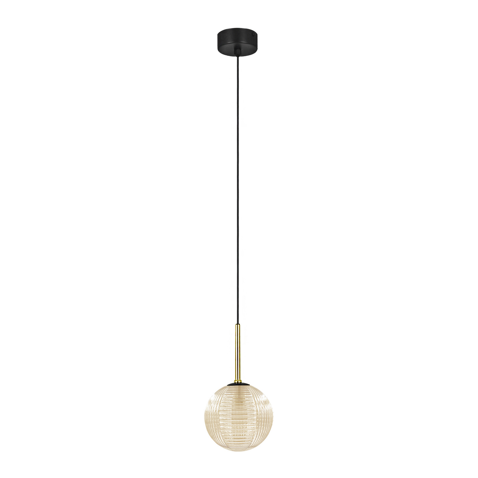 Lampa wisząca GIRO bursztynowo-czarna 1xG9x15W IP20 Kaja