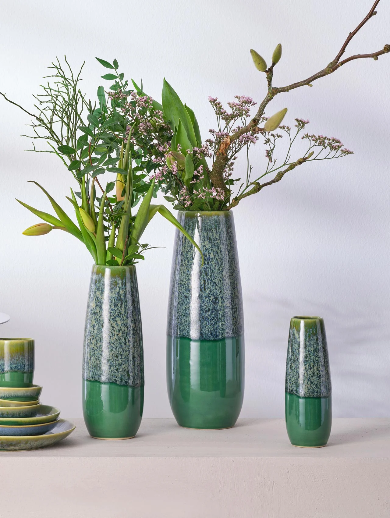 vase, jade