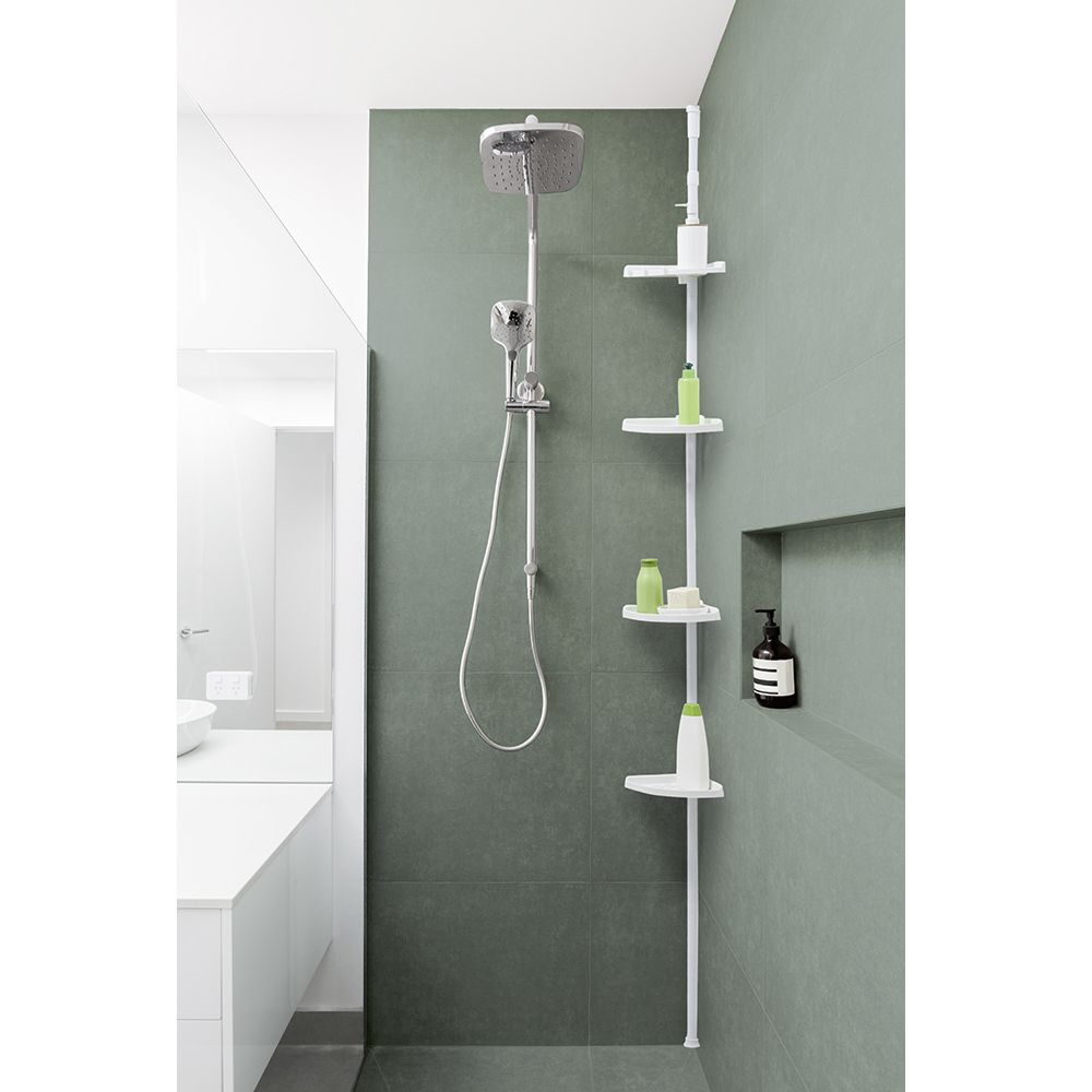 étagère d'angle de douche extensible
