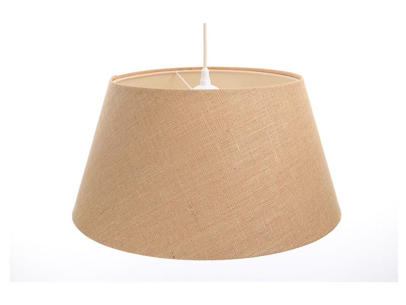 Lampa wisząca Boho 50 cm tkaninowa beżowa