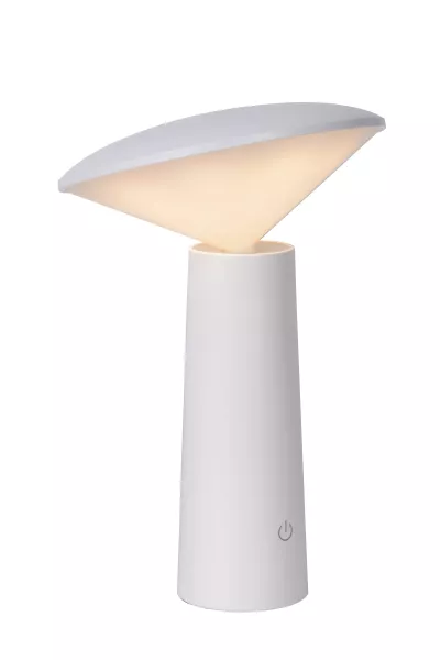 Lampa stołowa akumulatorowa JIVE biała LED 4W Ciepła biel wys:21,3cm Lucide