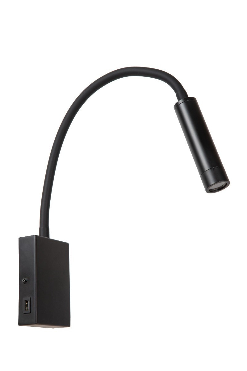 Kinkiet czarny ALEC 1xG9x3W wym:65x6,5x3cm IP20 Lucide